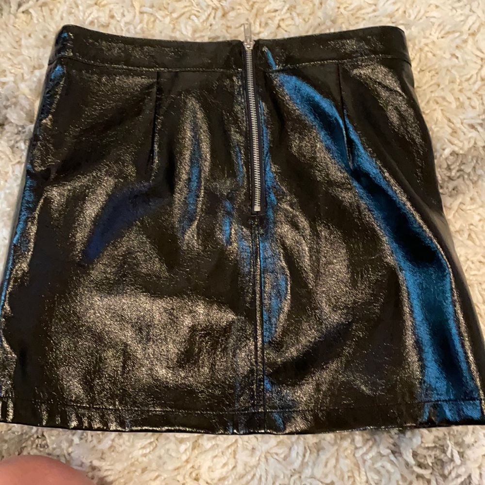 leather skirt